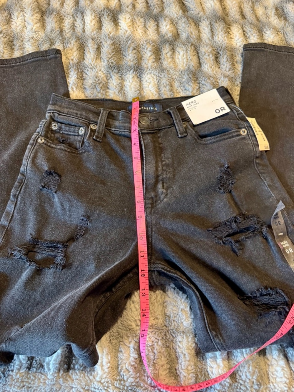 Aero High-Rise Mom Jeans Size 0R - Picture 7 of 8